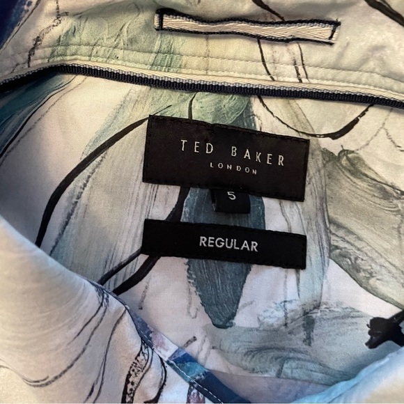 TED BAKER Shirt CLUNIE regular fit - Size 5-Equivalent 42/Size XL - Picture 15 of 16